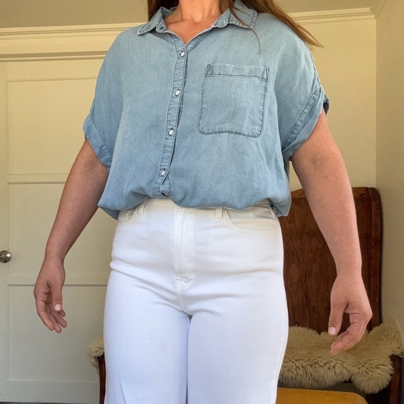 Lola River Denim button down shirt - Picture 1 of 10